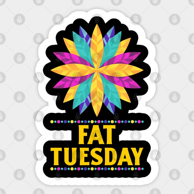 Fat Tuesday Sticker by Today is National What Day